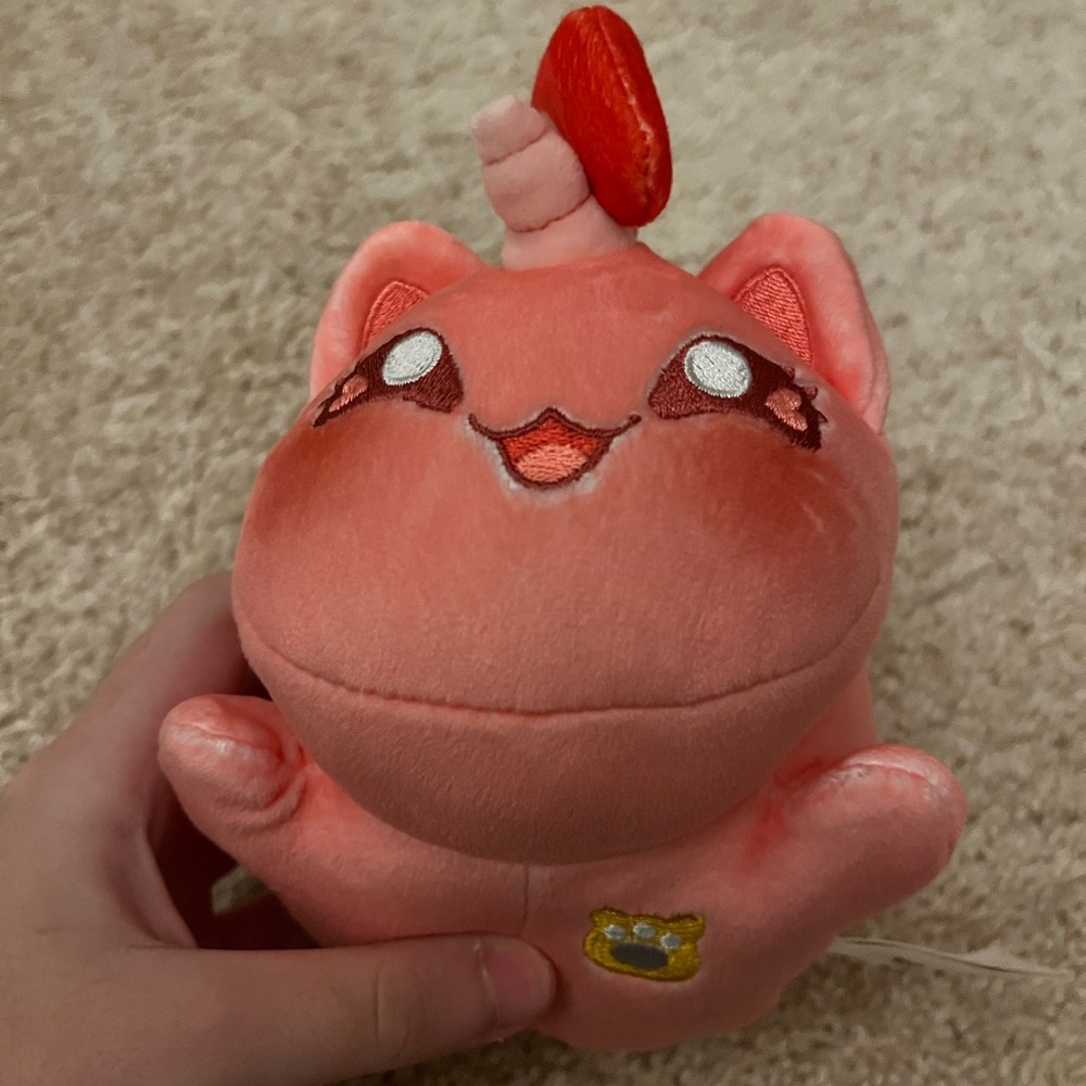 Pink Plush Toy with Horns Aphmau plush (no box) valentine day exclusive